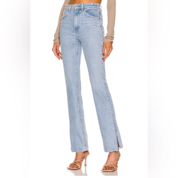 GRLFRND The Harlow high rise boot with slit hem in Blue Diamond size 25 - Picture 3 of 13